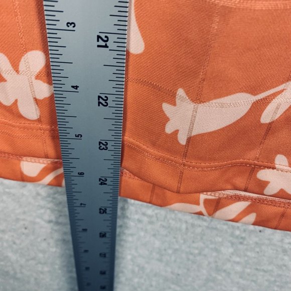 Nike Blouse Top‎ Tank Women's XS Orange Floral Print Golf Standard-Fit 7385 - Picture 8 of 9